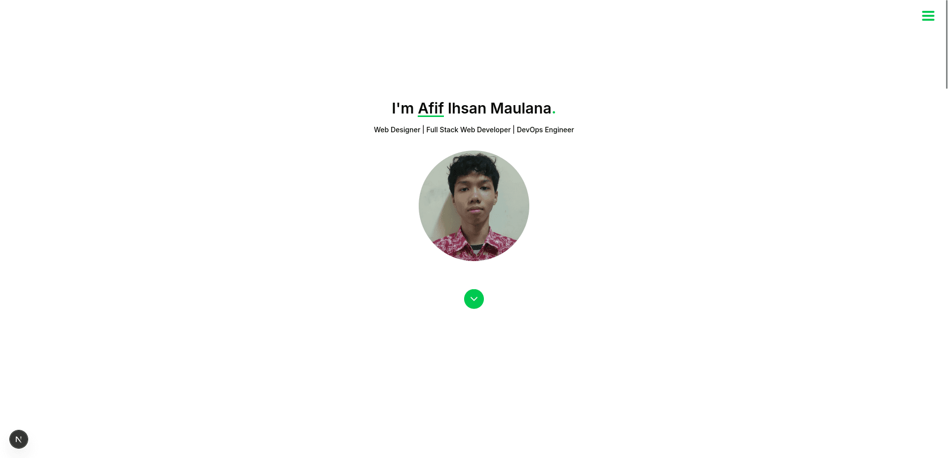 Afif Portfolio Website